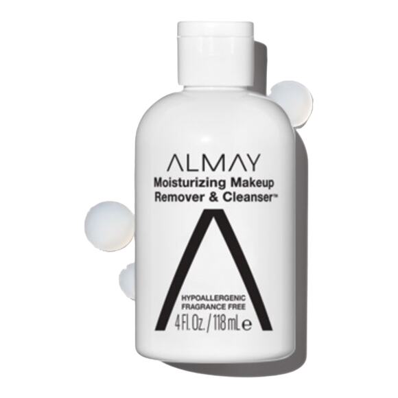NEW Almay Moisturizing MAKEUP REMOVER & FACE CLEANSER 4oz Bottle Fragrance Free! - Picture 3 of 8